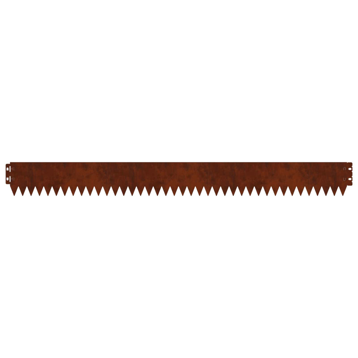 Lawn Edging 10 pcs 103 x 10 cm Steel Rusty