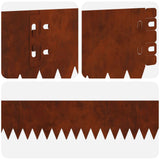 Lawn Edging 20 pcs 103 x 10 cm Steel Rusty