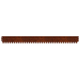 Lawn Edging 20 pcs 103 x 10 cm Steel Rusty - Rear View