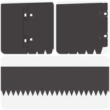 Lawn Edging 20 pcs 103 x 15 cm Steel Black