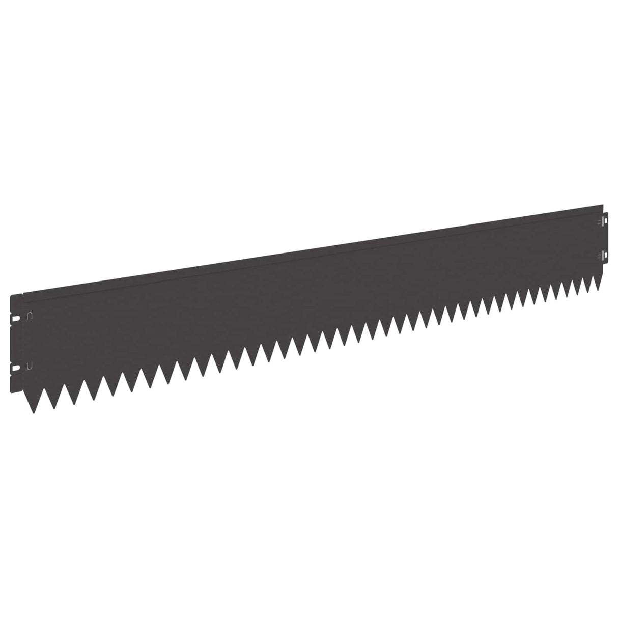 Lawn Edging 20 pcs 103 x 15 cm Steel Black
