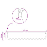 Lawn Edging 10 pcs 103 x 20 cm Steel Black - Extra Image