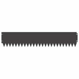 Lawn Edging 20 pcs 103 x 20 cm Steel Black