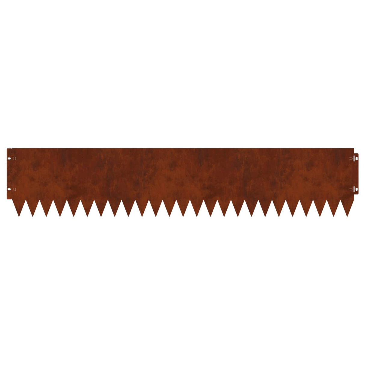 Lawn Edging 10 pcs 103 x 20 cm Steel Rusty
