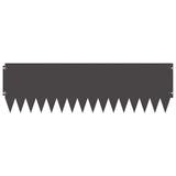 Lawn Edging 10 pcs 103 x 30 cm Steel Black - 45-Degree Angle