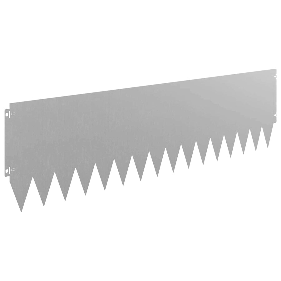 Lawn Edging 10 pcs 103 x 30 cm Steel Rusty