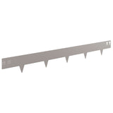 Lawn Edging 20 pcs 100 x 12 cm Steel Rusty - 45-Degree Angle
