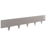 Lawn Edging 10 pcs 100 x 20 cm Steel Rusty