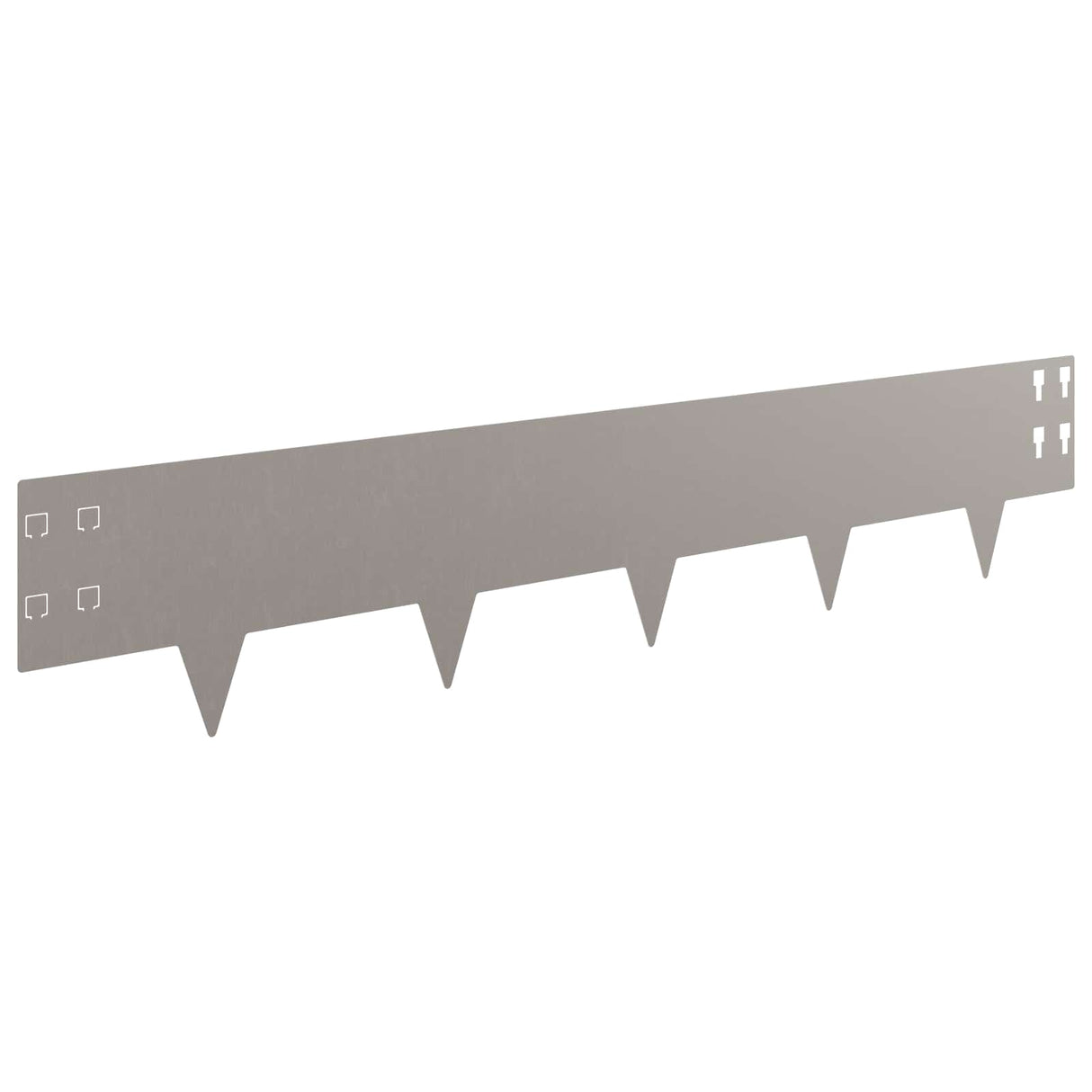 Lawn Edging 20 pcs 100 x 20 cm Steel Rusty