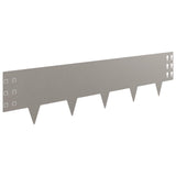 Lawn Edging 20 pcs 100 x 25 cm Steel Rusty - 45-Degree Angle