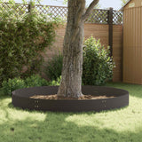 Lawn Edging 10 pcs 100 x 30 cm Steel Black - Top-Down View