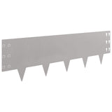Lawn Edging 20 pcs 100 x 30 cm Steel Rusty - 45-Degree Angle