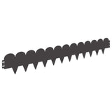 Lawn Edging 20 pcs 103 x 15 cm Steel Black