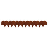 Lawn Edging 20 pcs 103 x 15 cm Steel Rusty