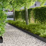 Lawn Edging 10 pcs 103 x 20 cm Steel Black