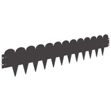 Lawn Edging 20 pcs 103 x 20 cm Steel Black