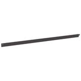 Lawn Edging 20 pcs 102 x 4 x 4 cm Steel Black