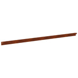 Lawn Edging 10 pcs 102 x 4 x 4 cm Steel Rusty