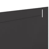 Lawn Edging 20 pcs 102 x 10 x 4 cm Steel Black - Close-Up Angle