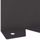 Lawn Edging 20 pcs 102 x 10 x 4 cm Steel Black - Low Angle