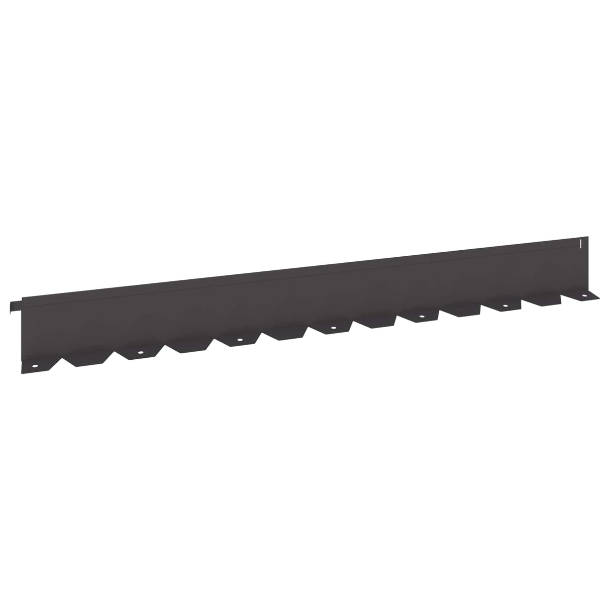 Lawn Edging 20 pcs 102 x 10 x 4 cm Steel Black