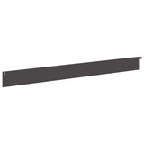 Lawn Edging 20 pcs 102 x 10 x 4 cm Steel Black - Rear View