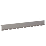 Lawn Edging 20 pcs 102 x 10 x 4 cm Steel Rusty - Rear View