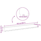 Lawn Edging 20 pcs 102 x 10 x 4 cm Steel Rusty