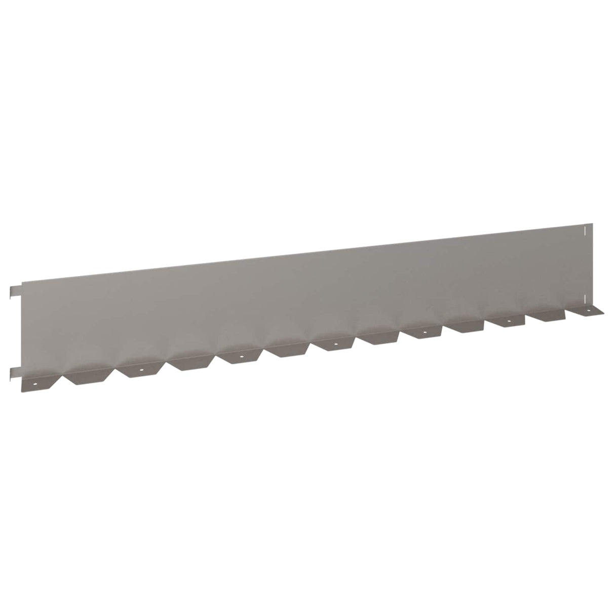 Lawn Edging 10 pcs 102 x 15 x 4 cm Steel Rusty