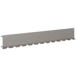 Lawn Edging 20 pcs 102 x 15 x 4 cm Steel Rusty - 45-Degree Angle