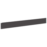 Lawn Edging 10 pcs 100 x 12 cm Steel Black - 45-Degree Angle