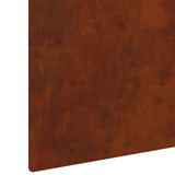 Lawn Edging 10 pcs 100 x 12 cm Steel Rusty