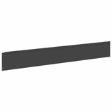 Lawn Edging 10 pcs 100 x 15 cm Steel Black - 45-Degree Angle