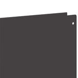 Lawn Edging 10 pcs 100 x 22 cm Steel Black - Rear View