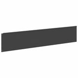Lawn Edging 20 pcs 100 x 22 cm Steel Black - 45-Degree Angle