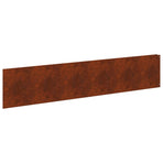 Lawn Edging 20 pcs 100 x 22 cm Steel Rusty