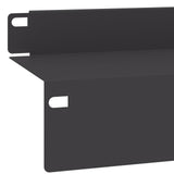 Lawn Edging 20 pcs 100 x 10 x 8 cm Steel Black