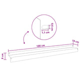 Lawn Edging 20 pcs 100 x 10 x 8 cm Steel Black