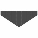 Lawn Edging 100 x 45 cm Steel Black