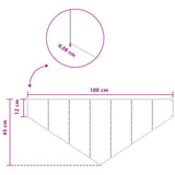 Lawn Edging 100 x 45 cm Steel Black