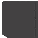 Lawn Edging 4 pcs 100 x 45 cm Steel Black