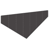 Lawn Edging 4 pcs 100 x 45 cm Steel Black
