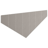 Lawn Edging 100 x 45 cm Steel Rusty - Top-Down View