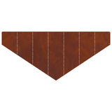Lawn Edging 100 x 45 cm Steel Rusty