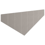 Lawn Edging 4 pcs 100 x 45 cm Steel Rusty