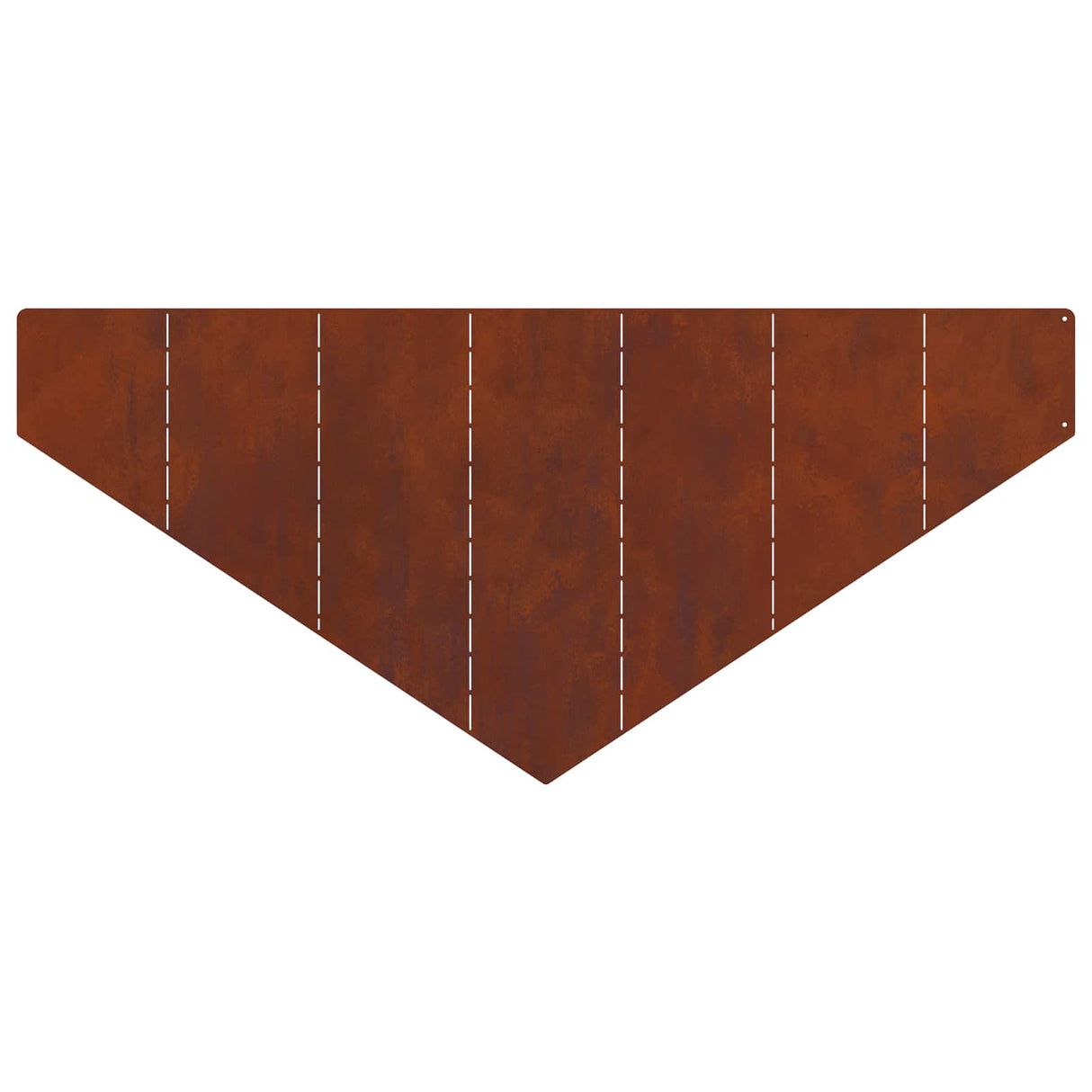 Lawn Edging 4 pcs 100 x 45 cm Steel Rusty