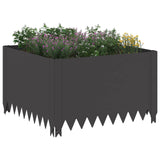 Lawn Edging 60 x 60 x 35 cm Steel Black