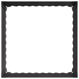 Lawn Edging 4 pcs 60 x 60 x 35 cm Steel Black
