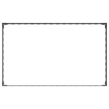 Lawn Edging 100 x 60 x 20 cm Steel Black - Top-Down View
