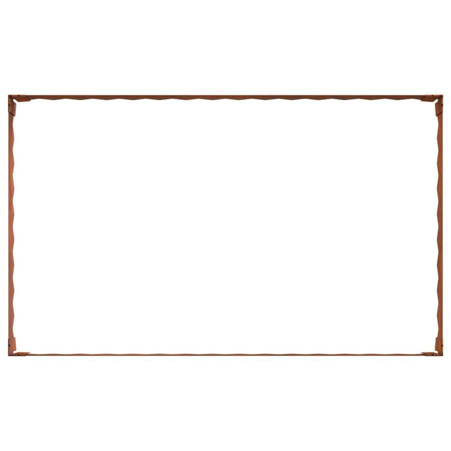 Lawn Edging 100 x 60 x 20 cm Steel Rusty